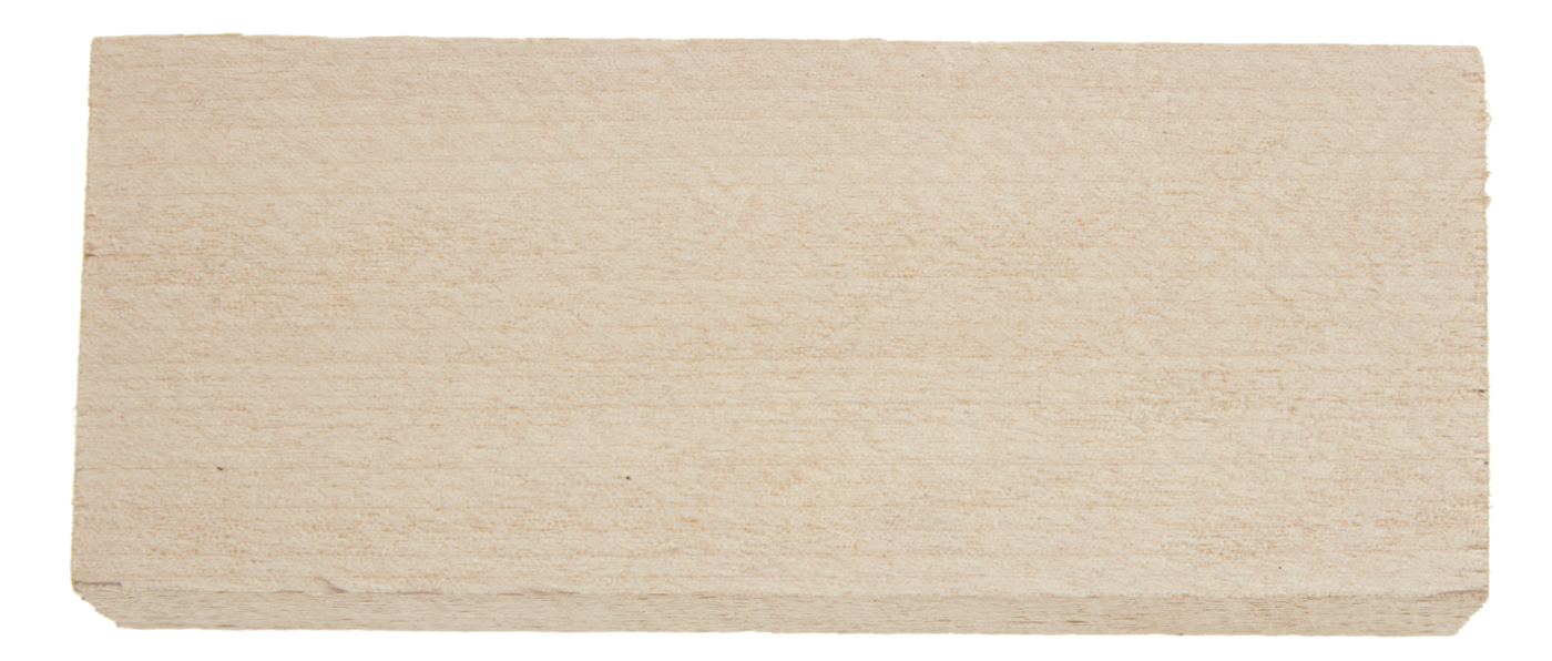 Wooden block for knife production